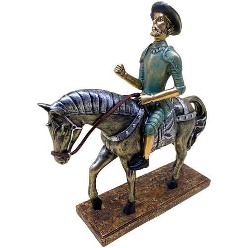 Home Statuetten und Figuren Signes Grimalt Don Quijote Zu Pferd Grau