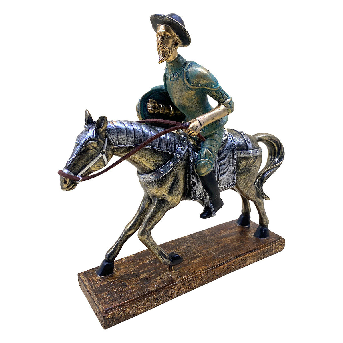 Home Statuetten und Figuren Signes Grimalt Don Quijote Zu Pferd Grau