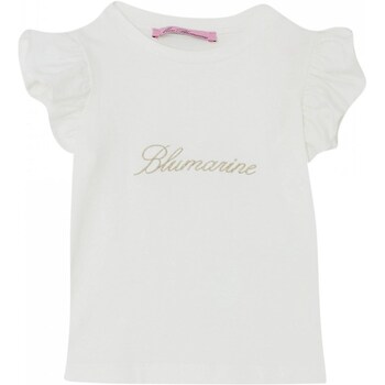 Kleidung Mädchen T-Shirts Miss Blumarine IA4098J5003 Weiss