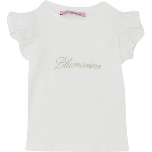 Kleidung Mädchen T-Shirts Miss Blumarine IA4098J5003 Weiss