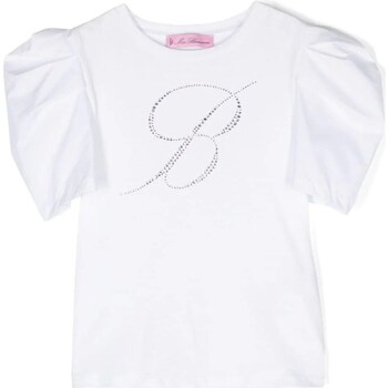 Kleidung Mädchen T-Shirts Miss Blumarine IA4134J5003 Weiss