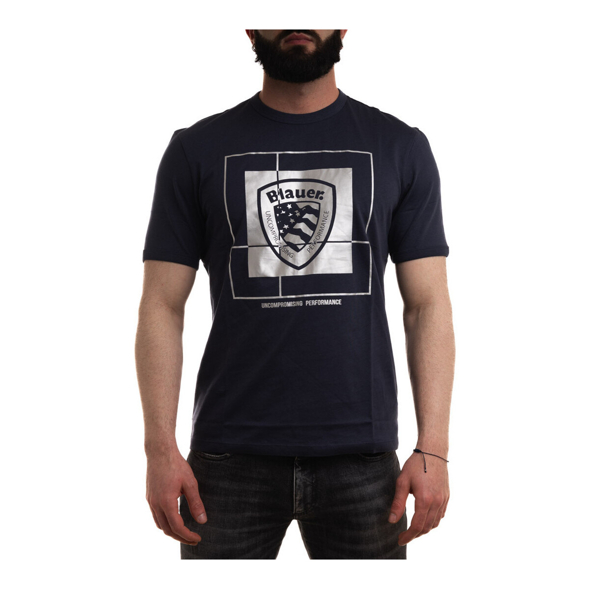 Kleidung Herren T-Shirts & Poloshirts Blauer 24SBLUH02323 Blau
