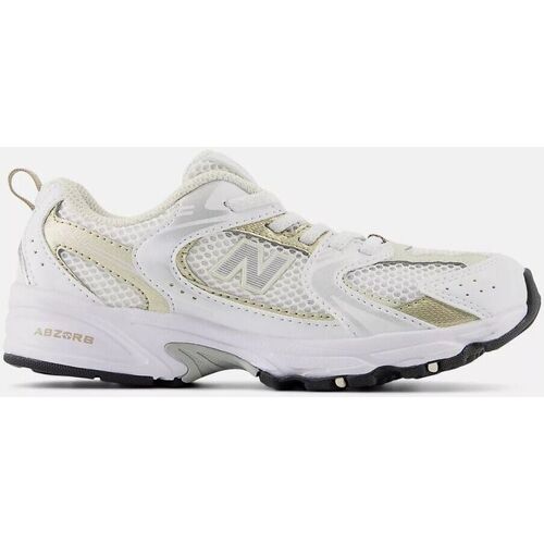 Schuhe Sneaker New Balance GR530RD-WHITE/GOLD Weiss