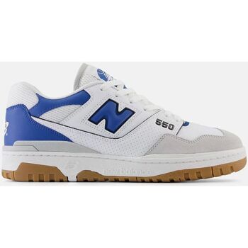 Schuhe Sneaker New Balance GSB550SA-WHITE BLUE Weiss