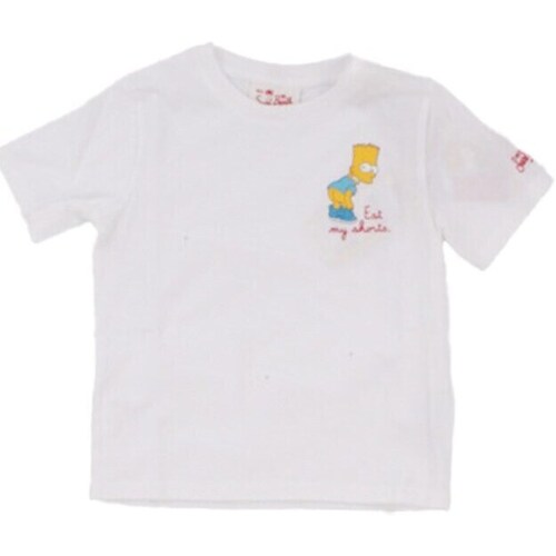 Kleidung Jungen T-Shirts Mc2 Saint Barth TSH0001 00602F Weiss