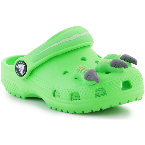 Schuhe Mädchen Pantoletten / Clogs Crocs Classic I Am Dinosaur Clog 209700-3WA Grün