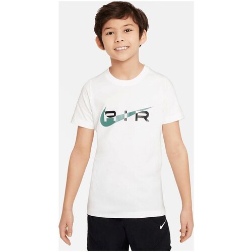 Kleidung Jungen T-Shirts Nike Sport B NSW N AIR TEE,WHITE/BLACK FV2343/101 Weiss