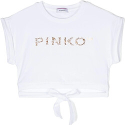 Kleidung Damen 3/4 & 7/8 Jeans Pinko PINKO UP T-SHIRT CROPPED CON STRASS Art. S4PIJGTH030 