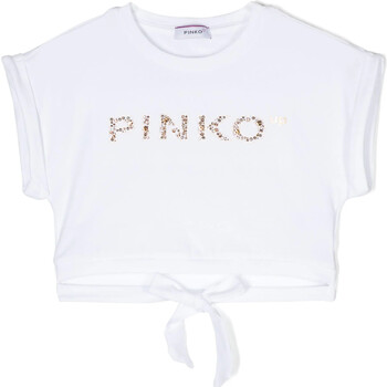 Kleidung Damen T-Shirts & Poloshirts Pinko PINKO UP T-SHIRT CROPPED CON STRASS Art. S4PIJGTH030 