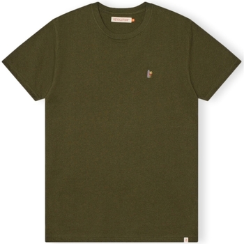 Revolution  T-Shirts & Poloshirts T-Shirt Regular 1364 POS - Army Mel