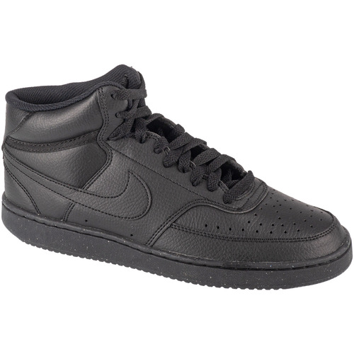 Schuhe Herren Sneaker Low Nike Court Vision Mid Schwarz