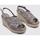 Schuhe Damen Leinen-Pantoletten mit gefloch Xti 142746 Grau