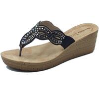 Schuhe Damen Zehensandalen Inblu GM000048 Schwarz