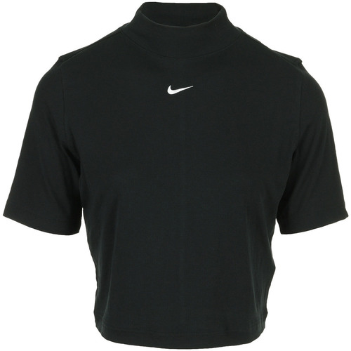 Kleidung Herren T-Shirts Nike Wms Nsw Essential Rip Mook Ss Top Schwarz