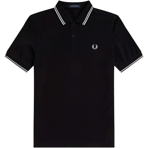 Kleidung Herren Polohemden Fred Perry Fp Twin Tipped Fred Perry Shirt Schwarz