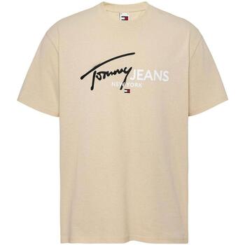 Kleidung Herren T-Shirts Tommy Jeans  Beige