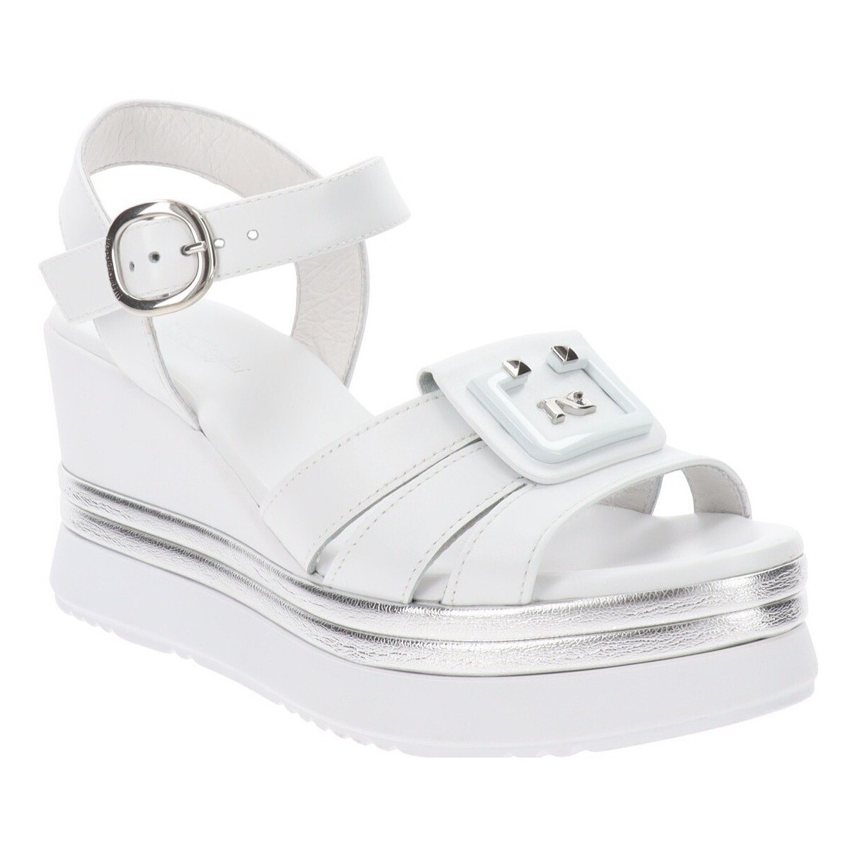 Schuhe Damen Sandalen / Sandaletten NeroGiardini E410570D Weiss