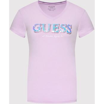 Kleidung Damen T-Shirts & Poloshirts Guess W2GI05 J1300 Violett