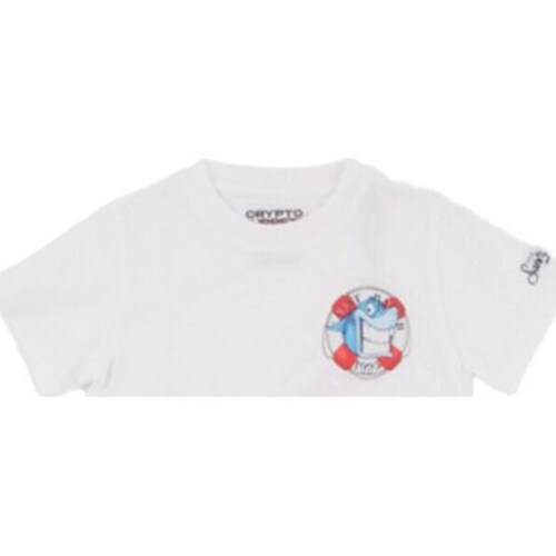Kleidung Jungen T-Shirts Mc2 Saint Barth TSH0001 03060F Weiss