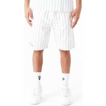 Kleidung Herren Shorts / Bermudas New-Era Ne pinstripe shorts newera Weiss