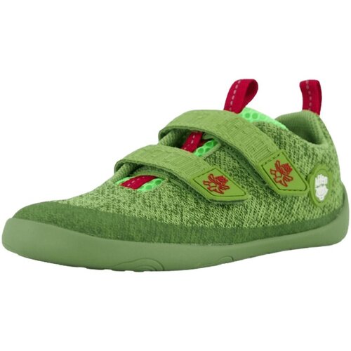 Schuhe Jungen Babyschuhe Affenzahn Klettschuhe Knit Happy Dragon Barfußschuh 00397-20003 Grün