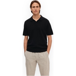 Kleidung Herren T-Shirts & Poloshirts Selected 16092353 BLACK Schwarz