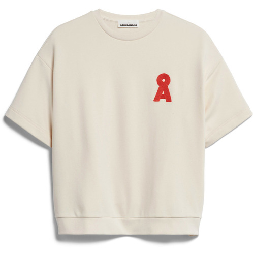 Kleidung Damen Sweatshirts Armedangels Sweatshirt femme  Bamikaa Weiss