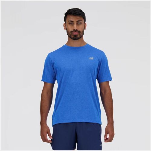 Kleidung Herren T-Shirts & Poloshirts New Balance MT41253-BIA Blau