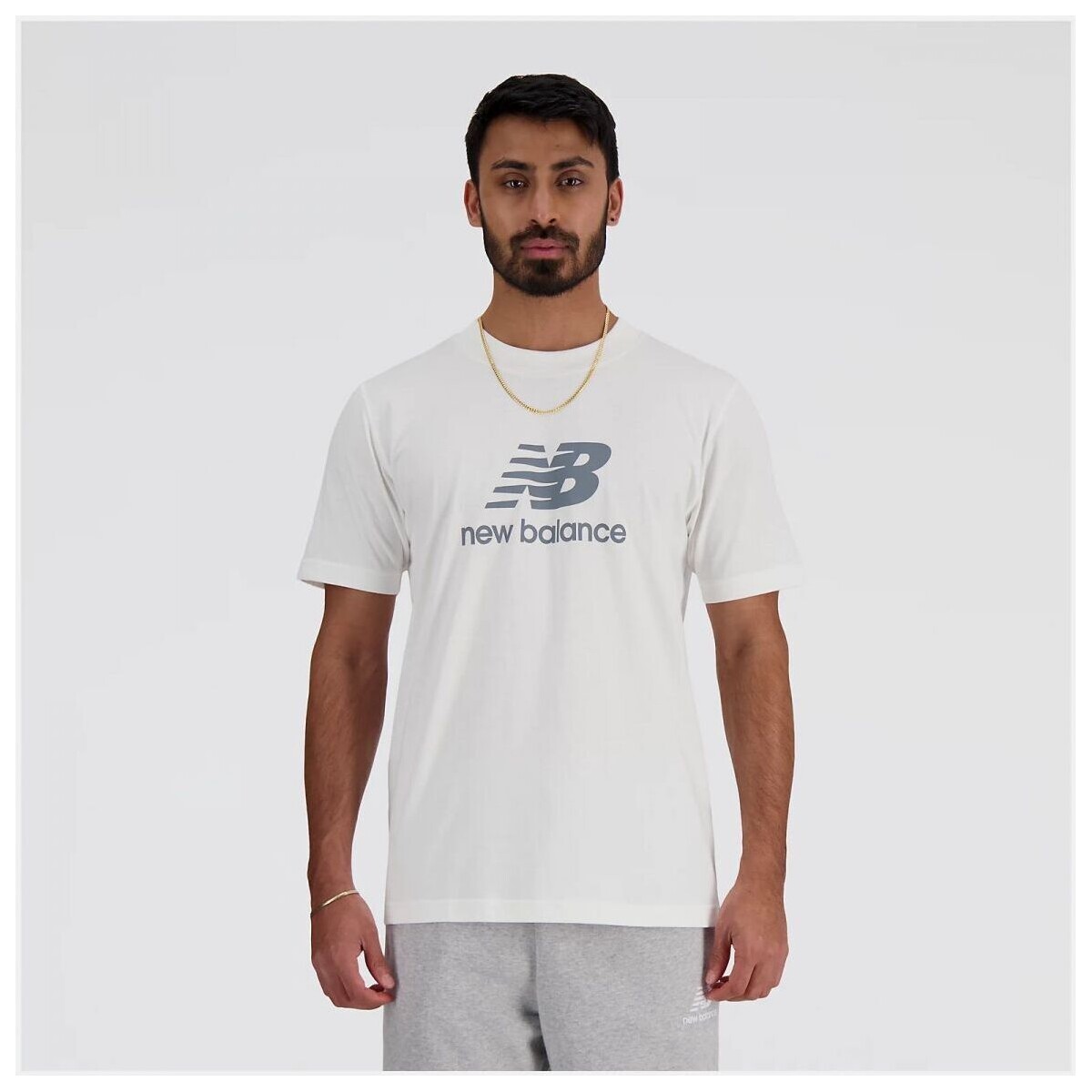 Kleidung Herren T-Shirts & Poloshirts New Balance MT41502-WT Weiss