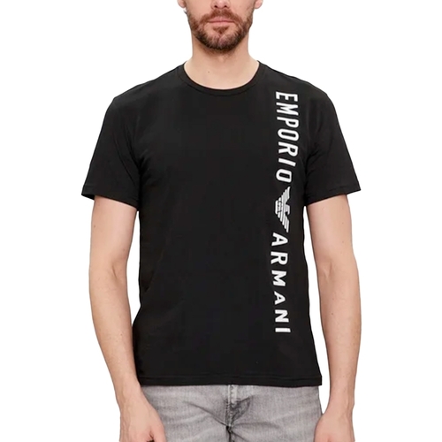 Kleidung Herren T-Shirts Emporio Armani Eagle Schwarz