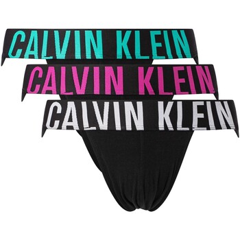 Calvin Klein Jeans 3er-Pack Intense Power Jock Straps Schwarz