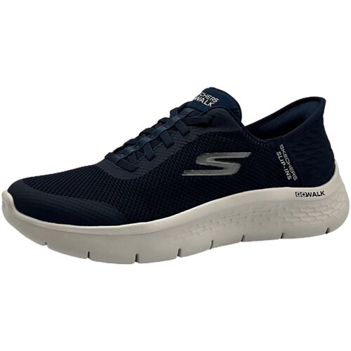 Schuhe Damen Slipper Skechers Slipper Go Walk-Flex Slip Ins 124836 NVW NVW Blau