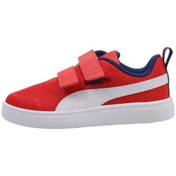 Schuhe Jungen Sneaker Low Puma COURTFLEX V2 MESH  PS Rot
