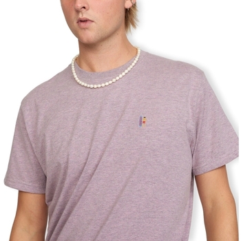 Revolution T-Shirt Regular 1364 POS - Purple Melange Violett