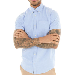 Kleidung Herren Kurzärmelige Hemden Jack & Jones 12194281 Blau