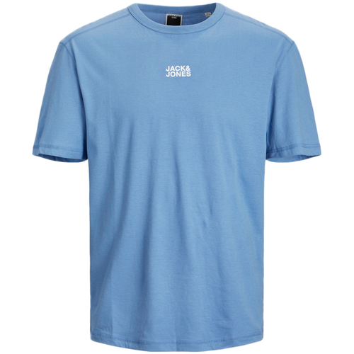 Kleidung Herren T-Shirts & Poloshirts Jack & Jones 12244027 Blau