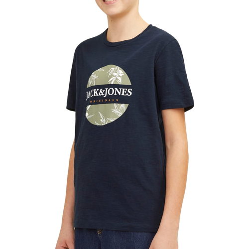 Kleidung Jungen T-Shirts & Poloshirts Jack & Jones 12258234 Blau