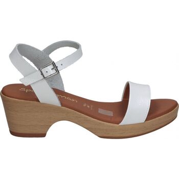 Schuhe Damen Sandalen / Sandaletten Spar Woman 5376 Weiss