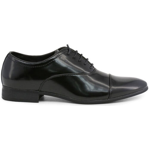 Schuhe Herren Slipper Duca Di Morrone William - Leather Black Schwarz