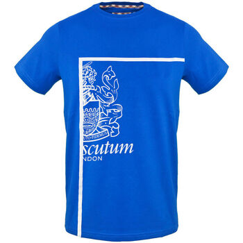 Kleidung Herren T-Shirts Aquascutum tsia127 81 blue Blau