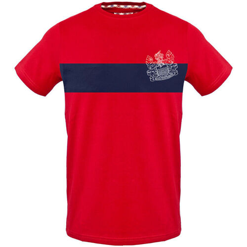 Kleidung Herren T-Shirts Aquascutum tsia103 52 red Rot