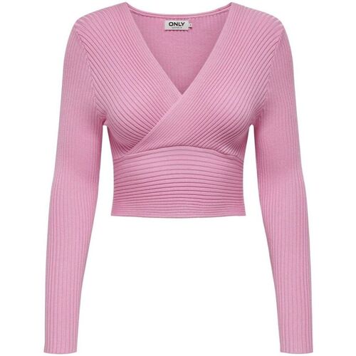 Kleidung Damen Pullover Only 15310652 HONOR-BEGONIA PINK Rosa
