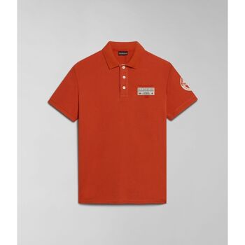 Kleidung Herren T-Shirts & Poloshirts Napapijri E-AMUNDSEN NP0A4H6A-A621 ORANGE BURNT Orange