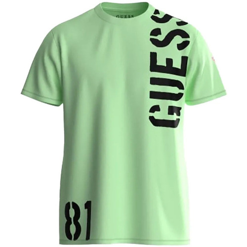 Kleidung Herren T-Shirts Guess 81 authentic Grün