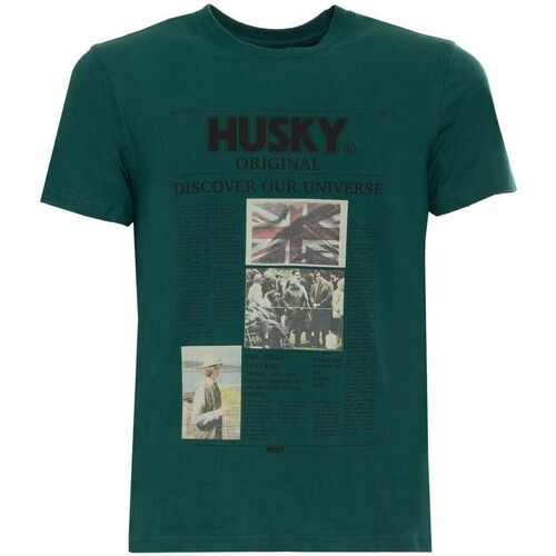 Kleidung Herren T-Shirts Husky - hs23beutc35co196-tyler Grün
