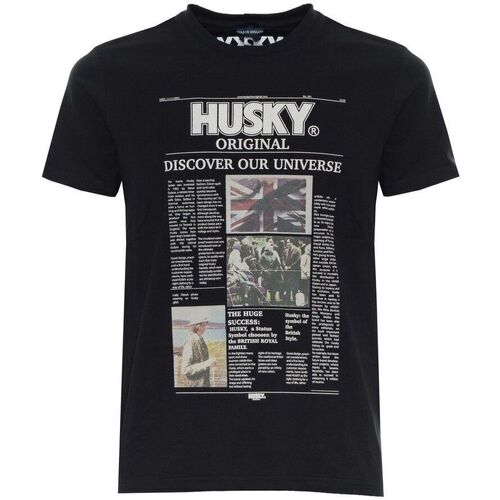 Kleidung Herren T-Shirts Husky - hs23beutc35co196-tyler Schwarz