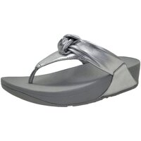 Schuhe Damen Pantoletten / Clogs FitFlop Pantoletten HN8-011 Lulu Paddes Knot silver metallic HN8-011 Silbern