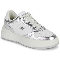 Schuhe Damen Sneaker Low D.Franklin COURT 321 Weiss / Silbern