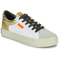 Schuhe Damen Sneaker Low D.Franklin HALF MOON 367 Weiss / Gold