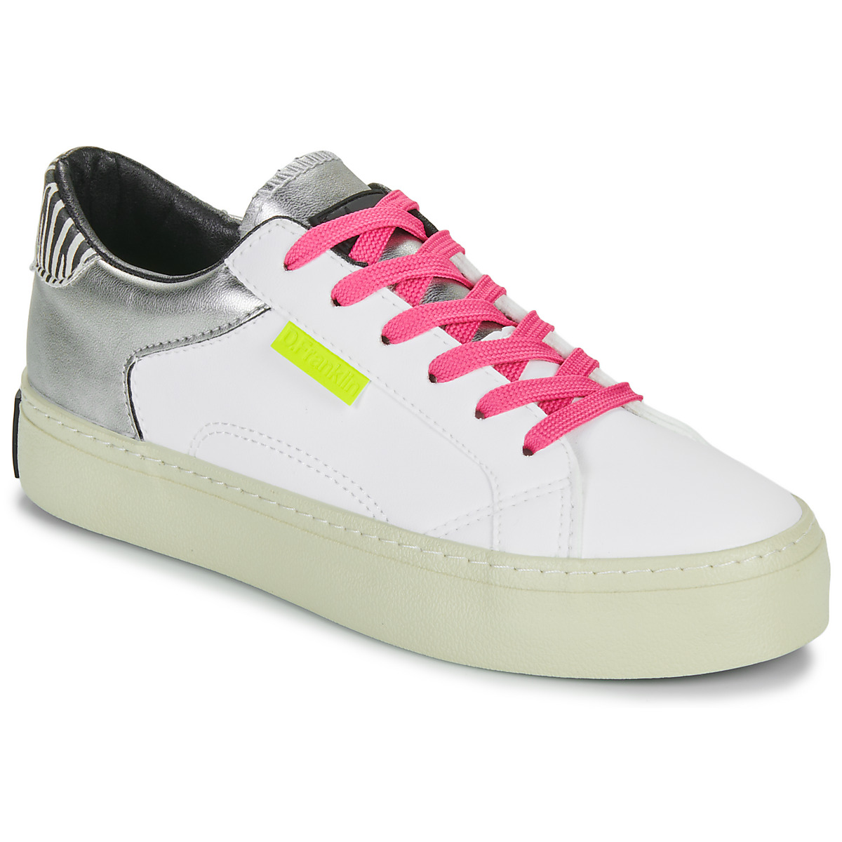 Schuhe Damen Sneaker Low D.Franklin HALF MOON 367 Weiss / Silbern